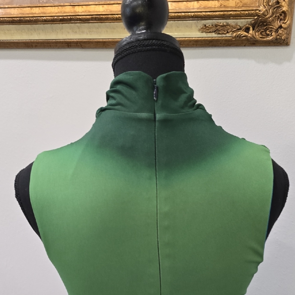 Jonathan Simkhai Aldina Sleeveless Green to Blue Ombre Maxi Dress, XS - Picture 9 of 16